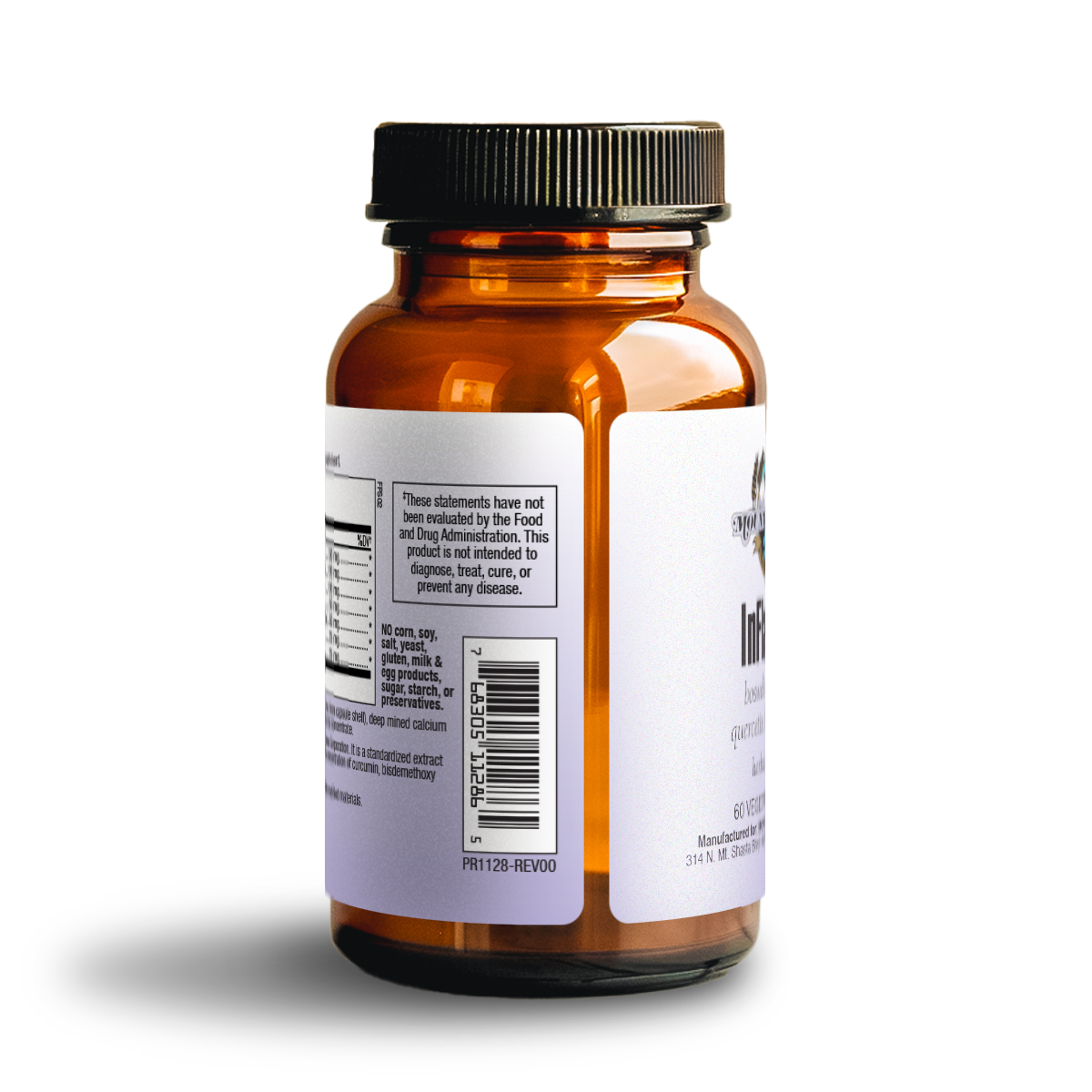 inflameze bottle side label – fda disclaimer statement