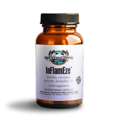 InflamEze botanical joint support supplement bottle front label – Mountain Song Store