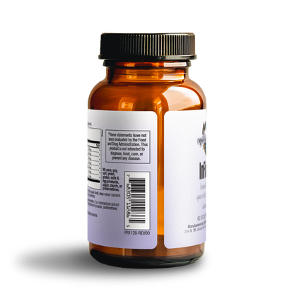 InflamEze bottle side label – FDA disclaimer statement