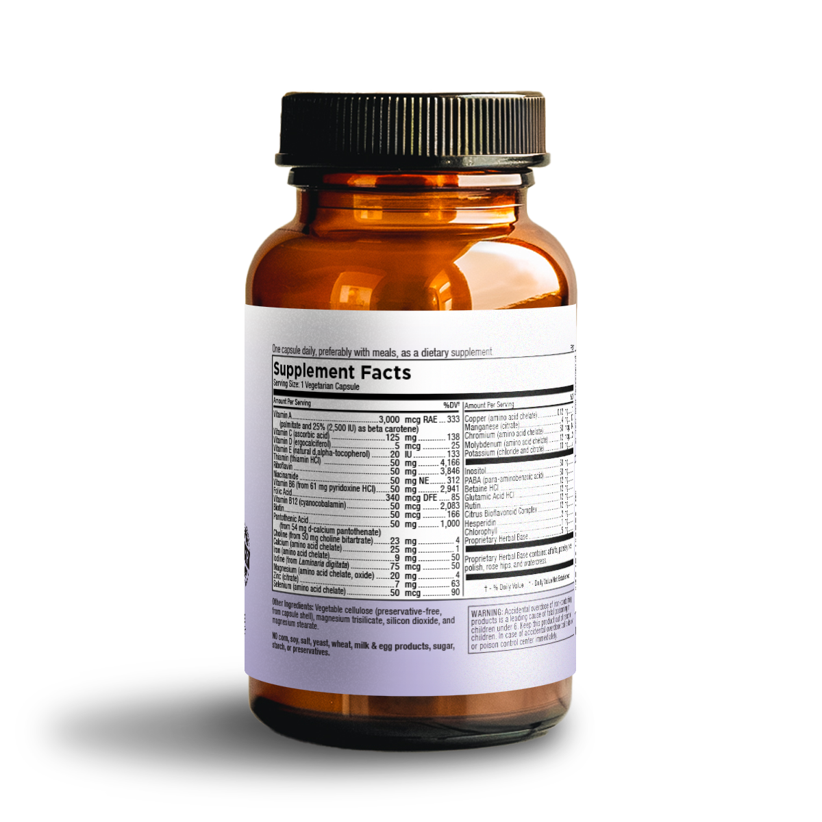 mega 1 daily multivitamin + minerals (60 vegetarian capsules)
