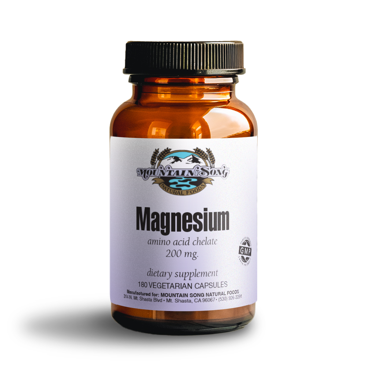 magnesium chelate 200 mg — muscle relaxation + calm support (180 caps)