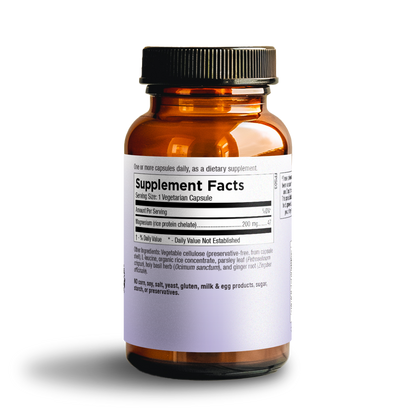 Magnesium Chelate 200 mg — Muscle Relaxation + Calm Support (180 Caps)
