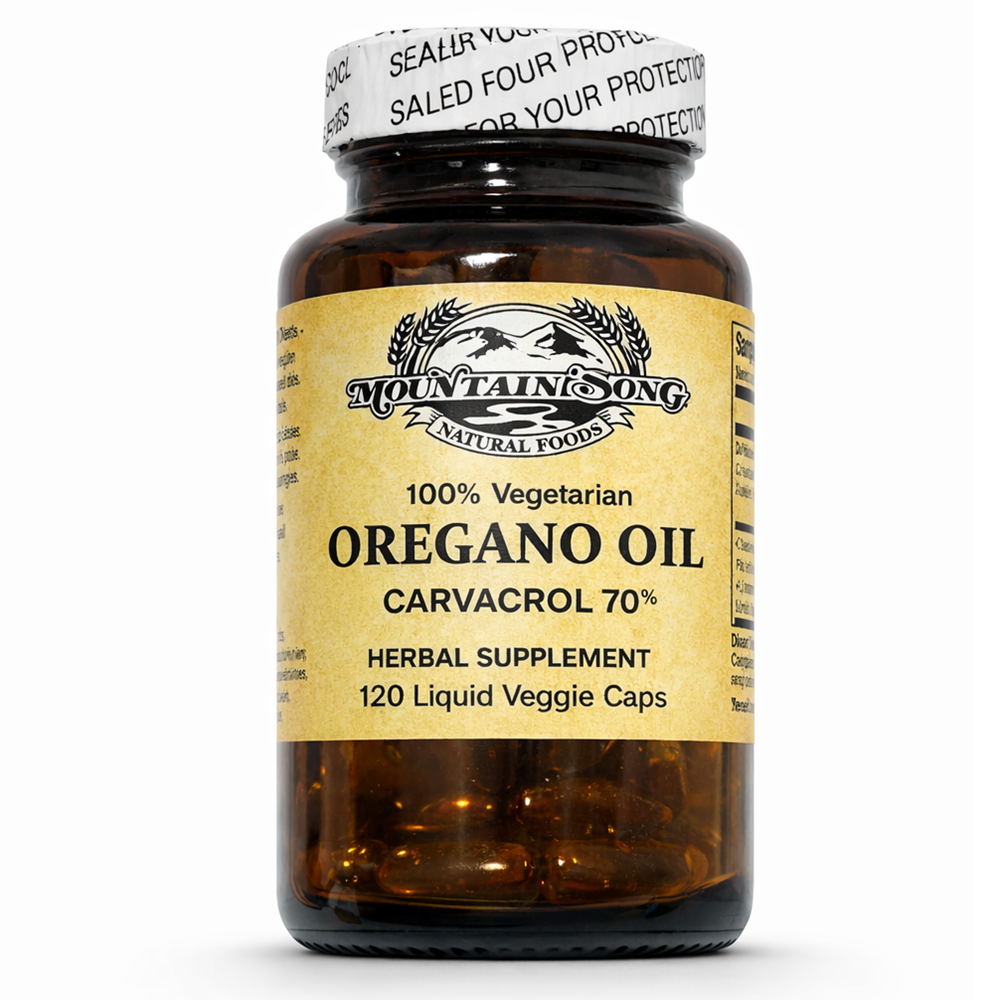 oregano oil (70% carvacrol) 510 mg – 120 liquid veggie caps