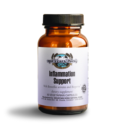 Inflammation Support advanced turmeric joint support bottle front label – 60 capsules