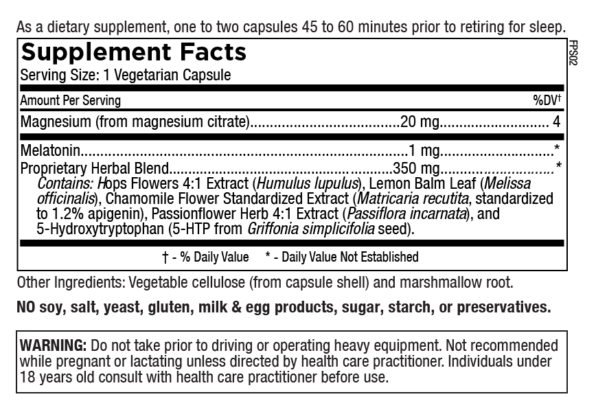 sleep support - melatonin, magnesium & herbal sleep aid