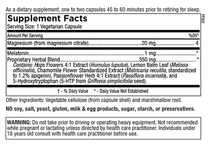 Sleep Support - Melatonin, Magnesium & Herbal Sleep Aid